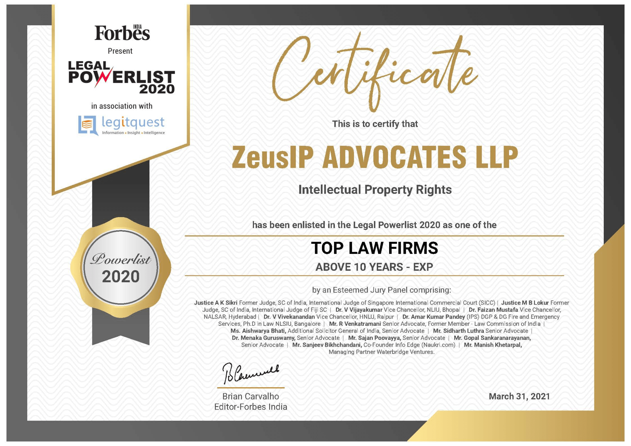 Top Law Firm Awards